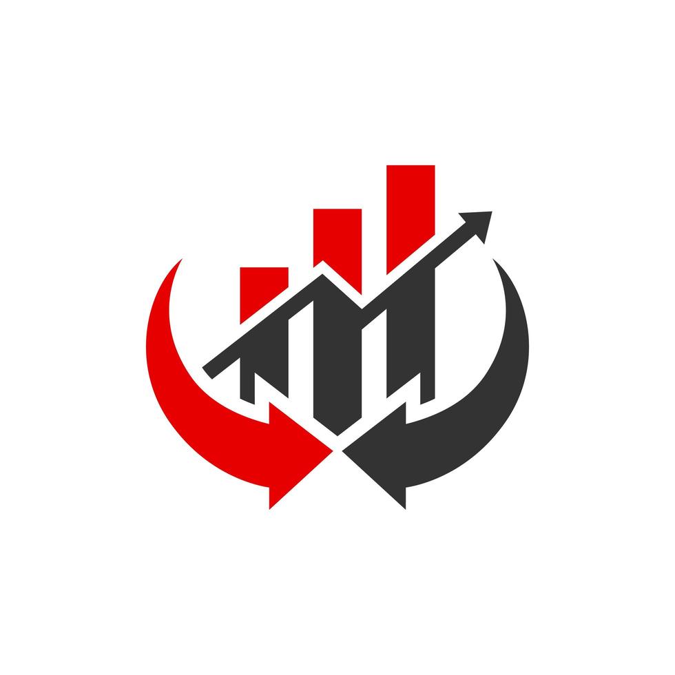 logo de bourse financière moderne vecteur
