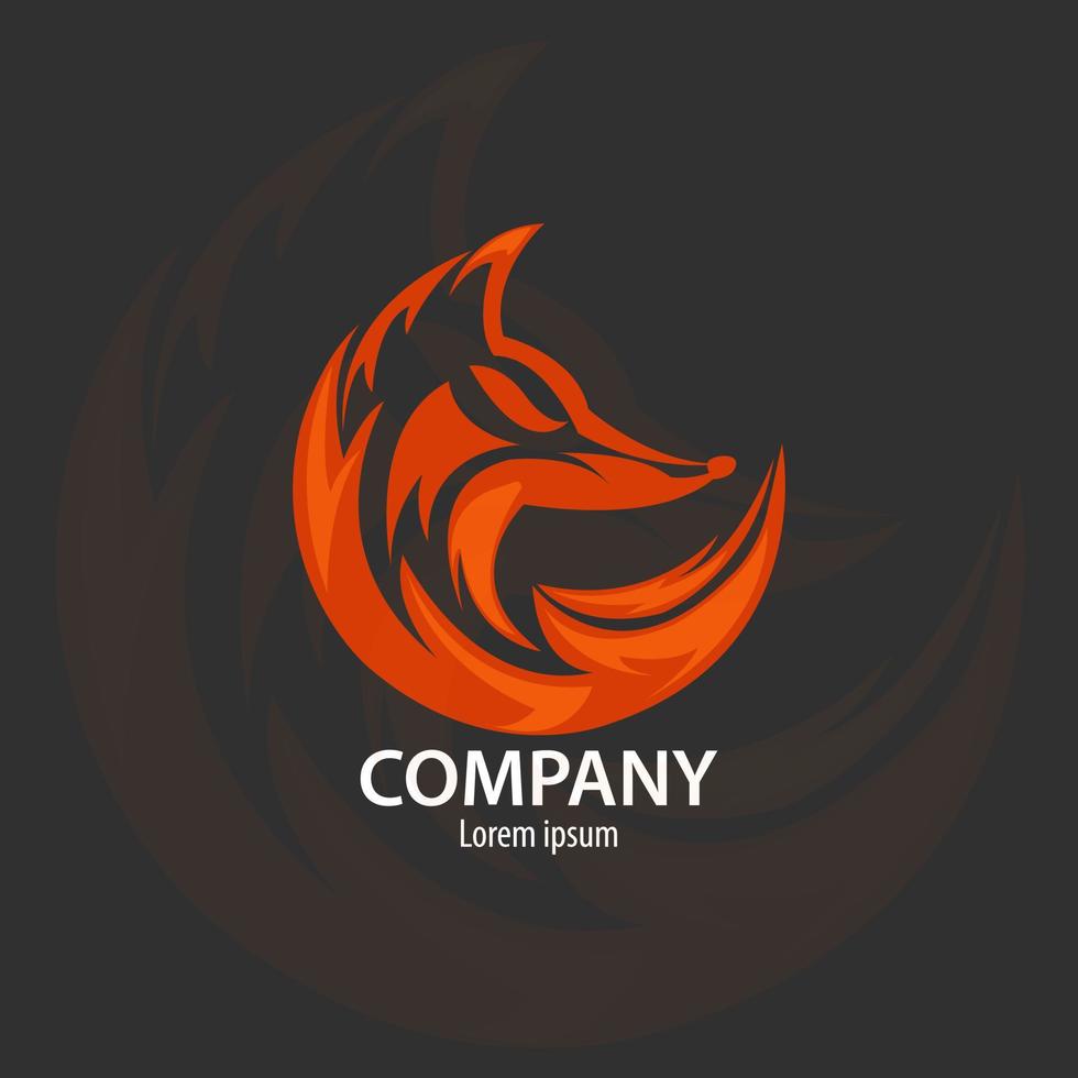 logo vectoriel de renard moderne et coloré. adapté pour le logo d'entreprise ou d'entreprise