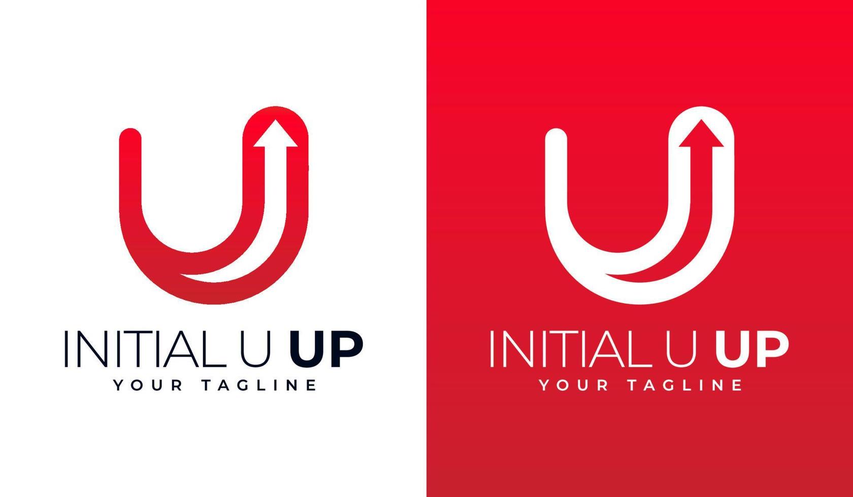 conception initiale du logo u up vecteur