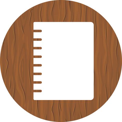 Design d&#39;icône cahier à spirale vecteur