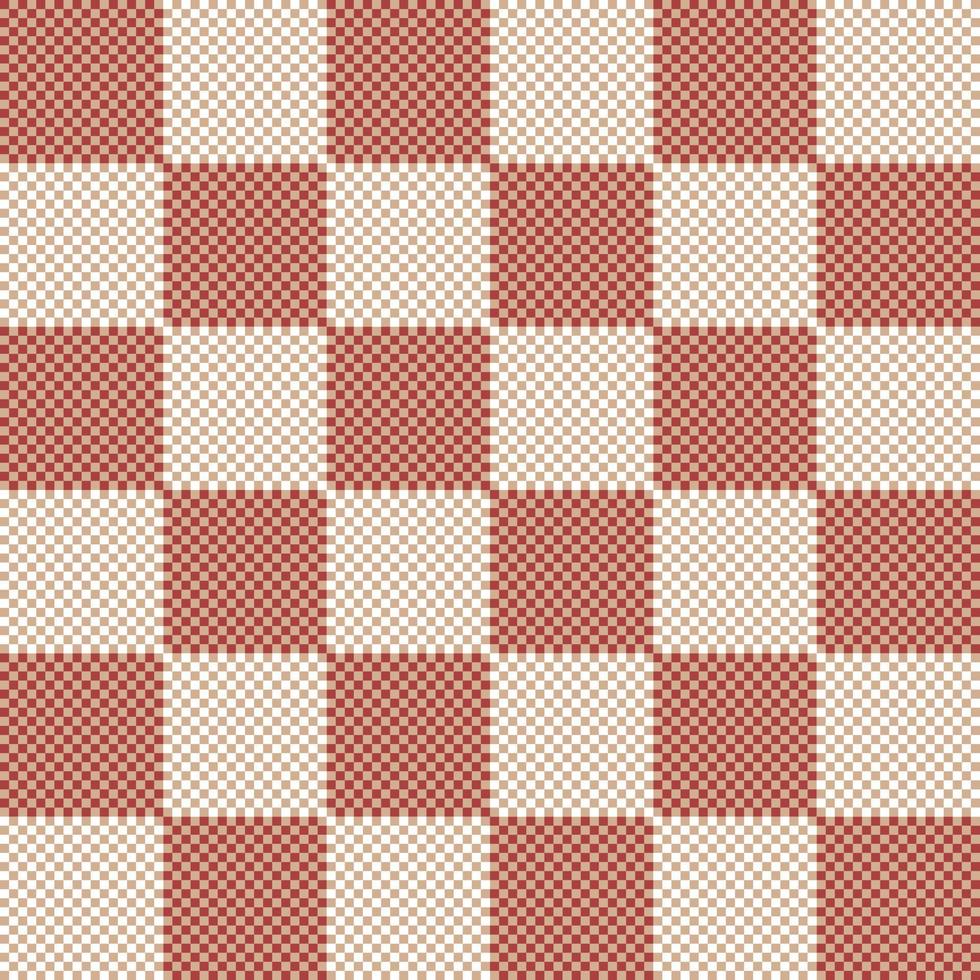 vecteur de répétition à carreaux sans couture de modèle d'échecs en rouge et blanc. conception pour impression, vichy, tartan, emballage cadeau, textiles, fond à carreaux pour nappe