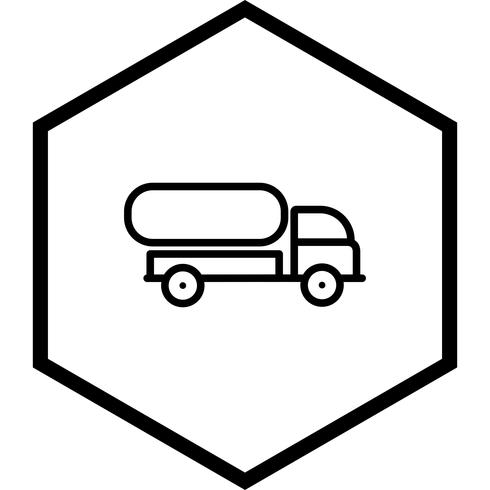 Conception d&#39;icône de camion-citerne vecteur