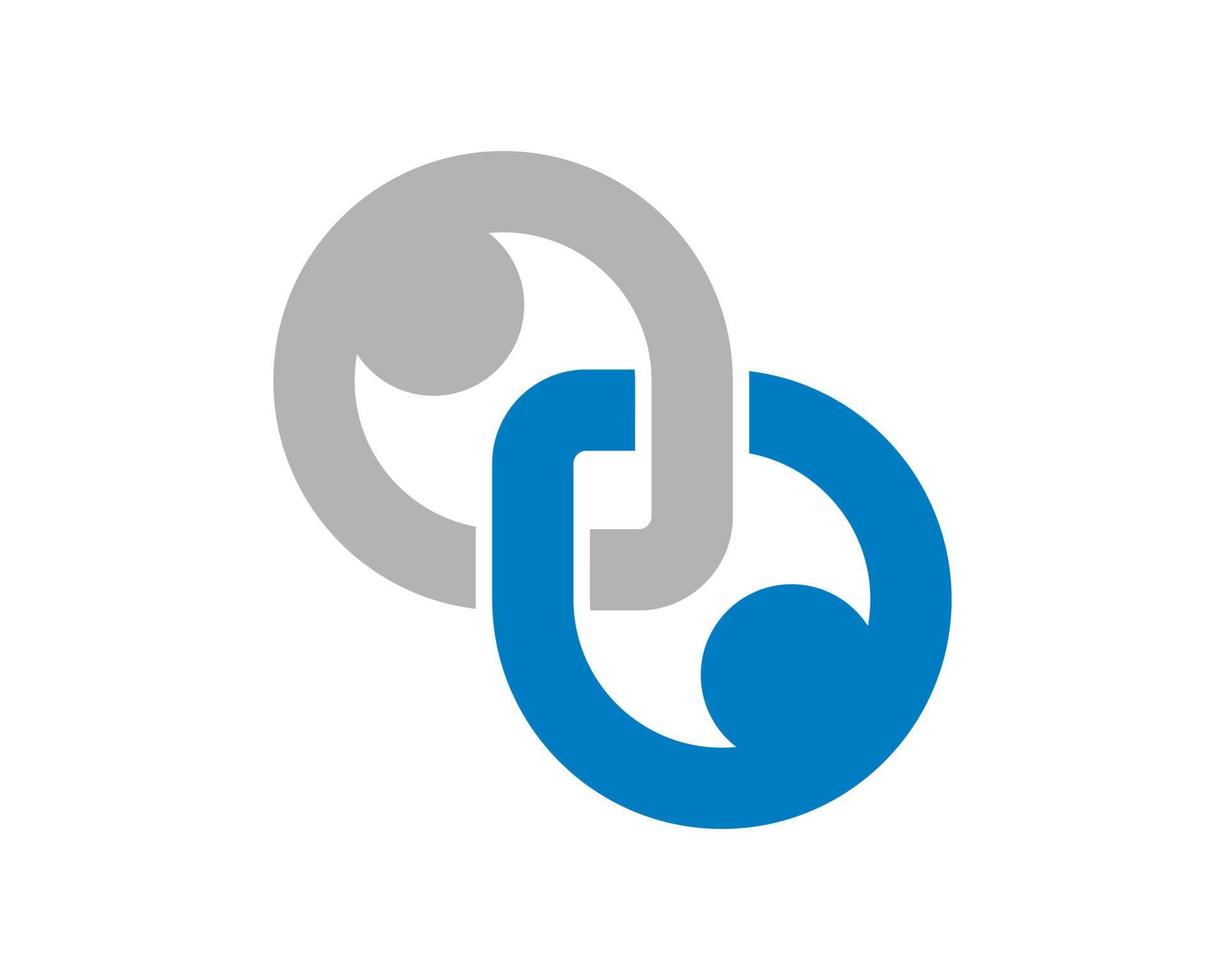 logo de connexion de travail d'équipe des employés vecteur