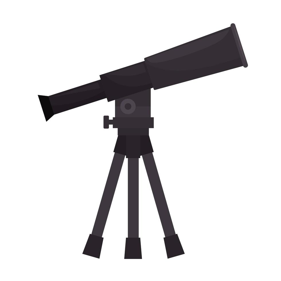 télescope sur trépied vecteur