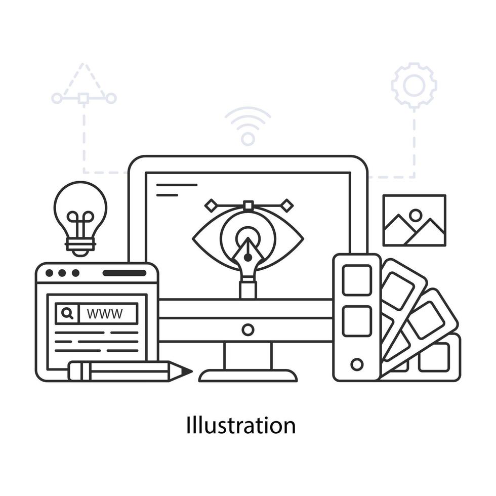 échantillons de couleur d'illustration de conception vectorielle vecteur