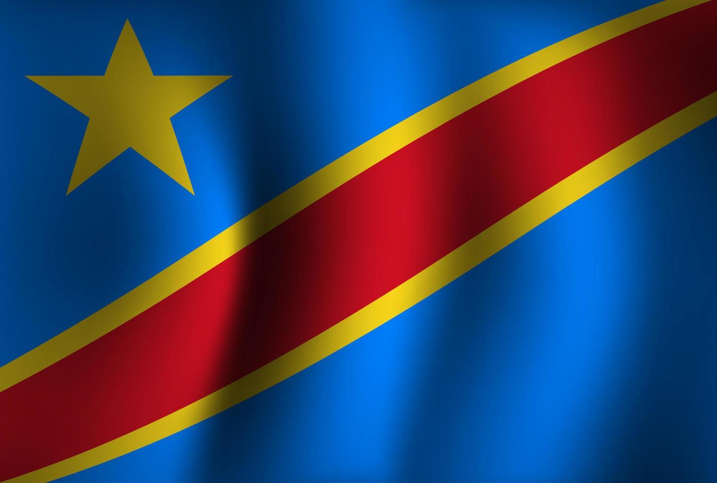 fond de drapeau basé sur la république démocratique du congo fond de drapeau  ondulant 3d. fond d'écran de la bannière de la fête nationale de  l'indépendance de la rdc 4999239 Art vectoriel