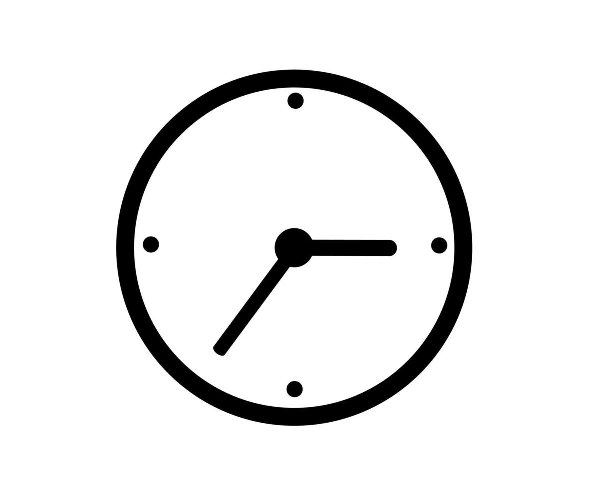 icône d'horloge dans un style branché plat isolé sur fond. symbole de page d'icône d'horloge pour la conception de votre site Web logo d'icône d'horloge, application, interface utilisateur. illustration vectorielle de l'icône de l'horloge, vecteur