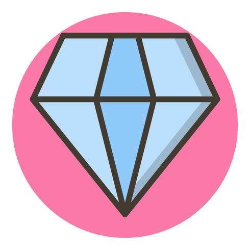 conception d&#39;icône de diamant vecteur