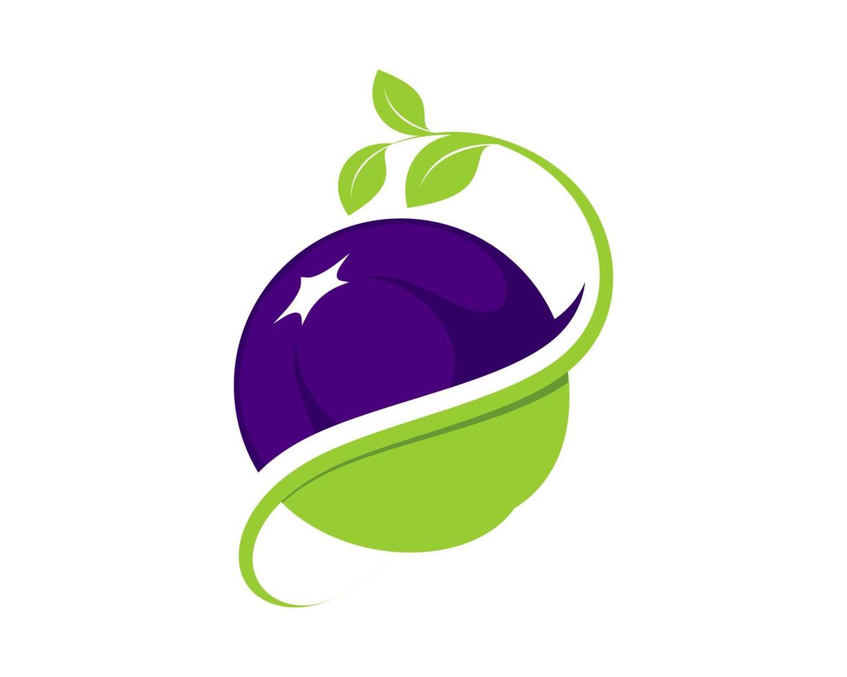 logo vectoriel de légumes sains