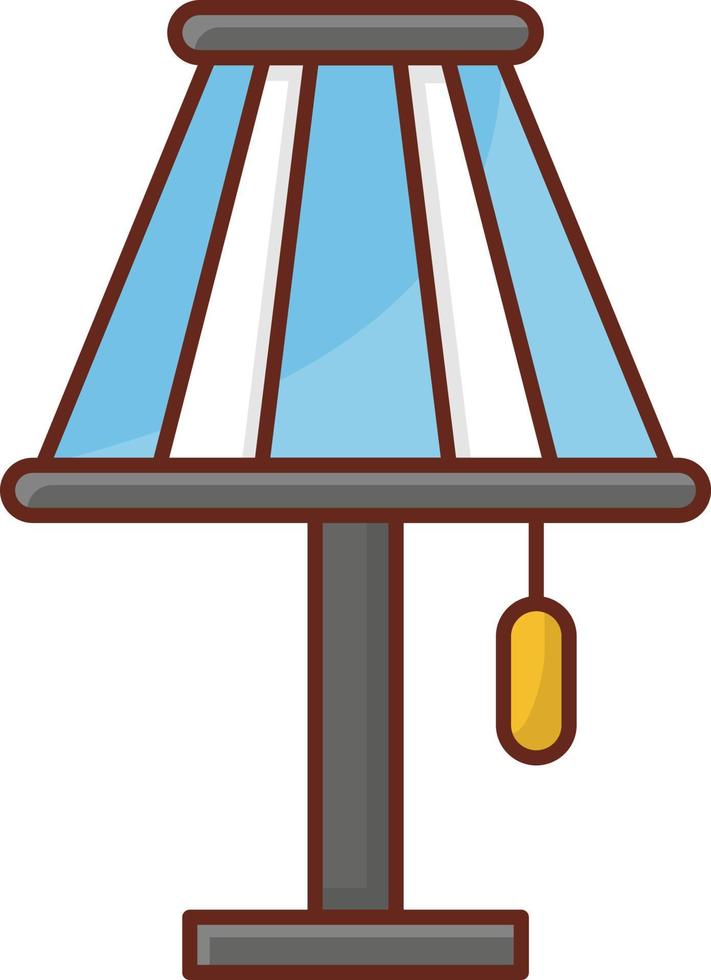 illustration vectorielle de lampe sur un fond transparent. symboles de qualité premium. icône de couleur plate de ligne vectorielle pour le concept et la conception graphique. vecteur