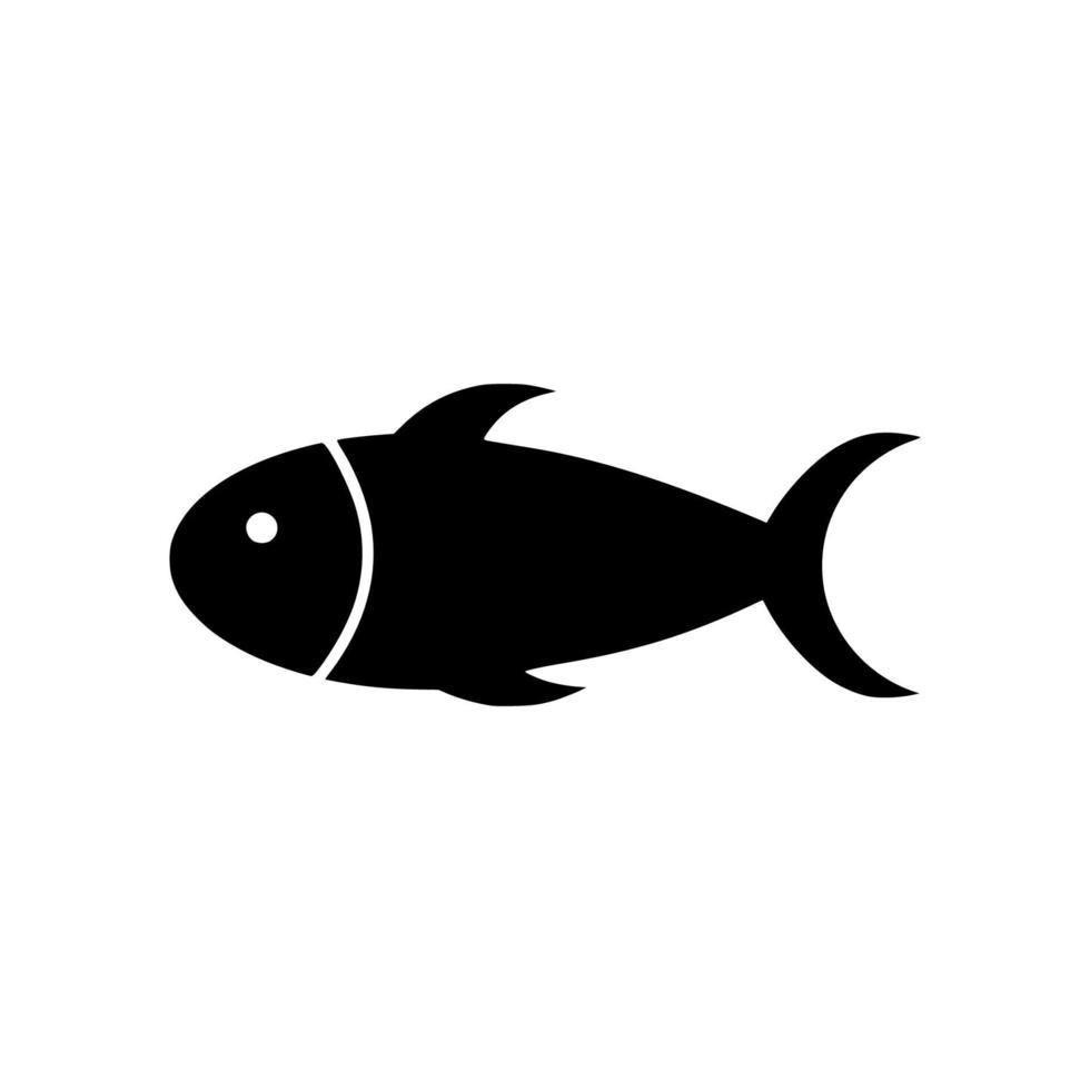 icône de poisson. symbole animal aquatique - modèle de logo vectoriel. vecteur