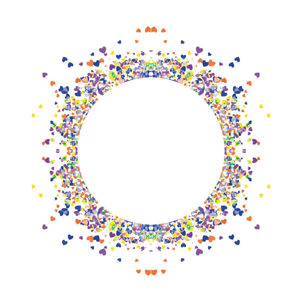 cercle cadre abstrait rafale vecteur