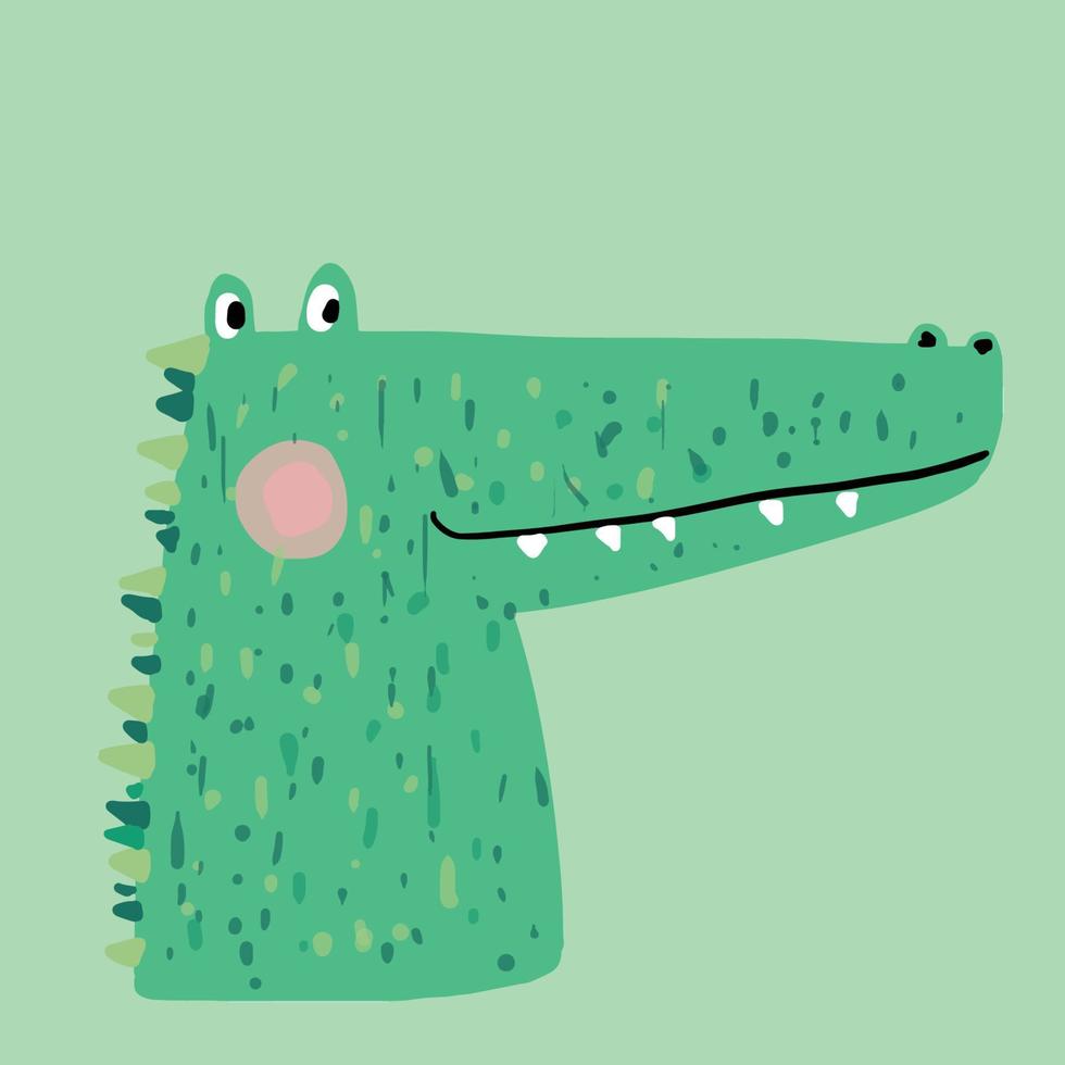 vecteur de dessin animé de crocodile