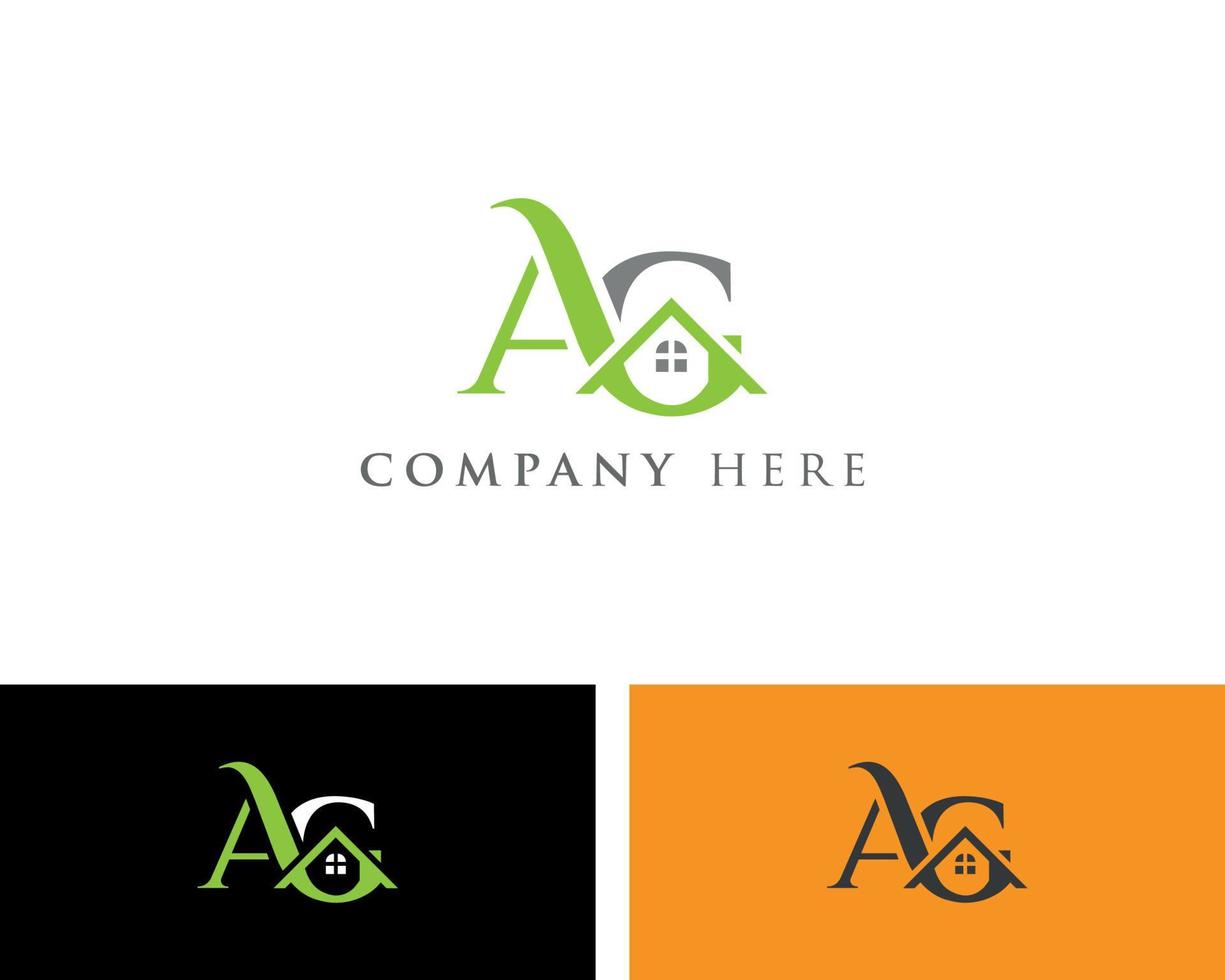 modèle de conception de logo de maison agricole vecteur