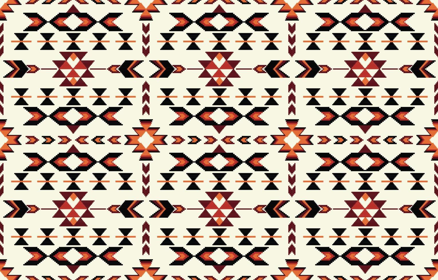 vecteur de modèle sans couture rouge noir tribal