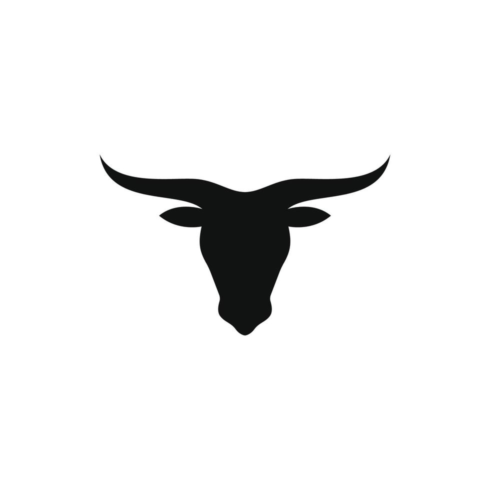 conception de vecteur de logo de taureau