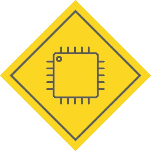 Conception d&#39;icône de processeur vecteur