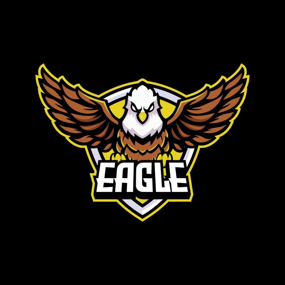 modèle de logo esport aigle vecteur