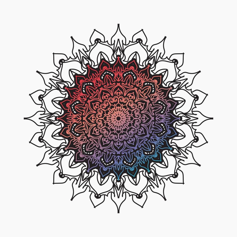 vecteur rond cercle abstrait. style mandala de luxe.