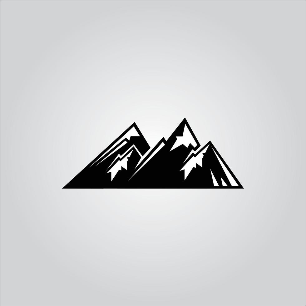 logo d'expédition en montagne et logo d'explorateur de montagne vecteur