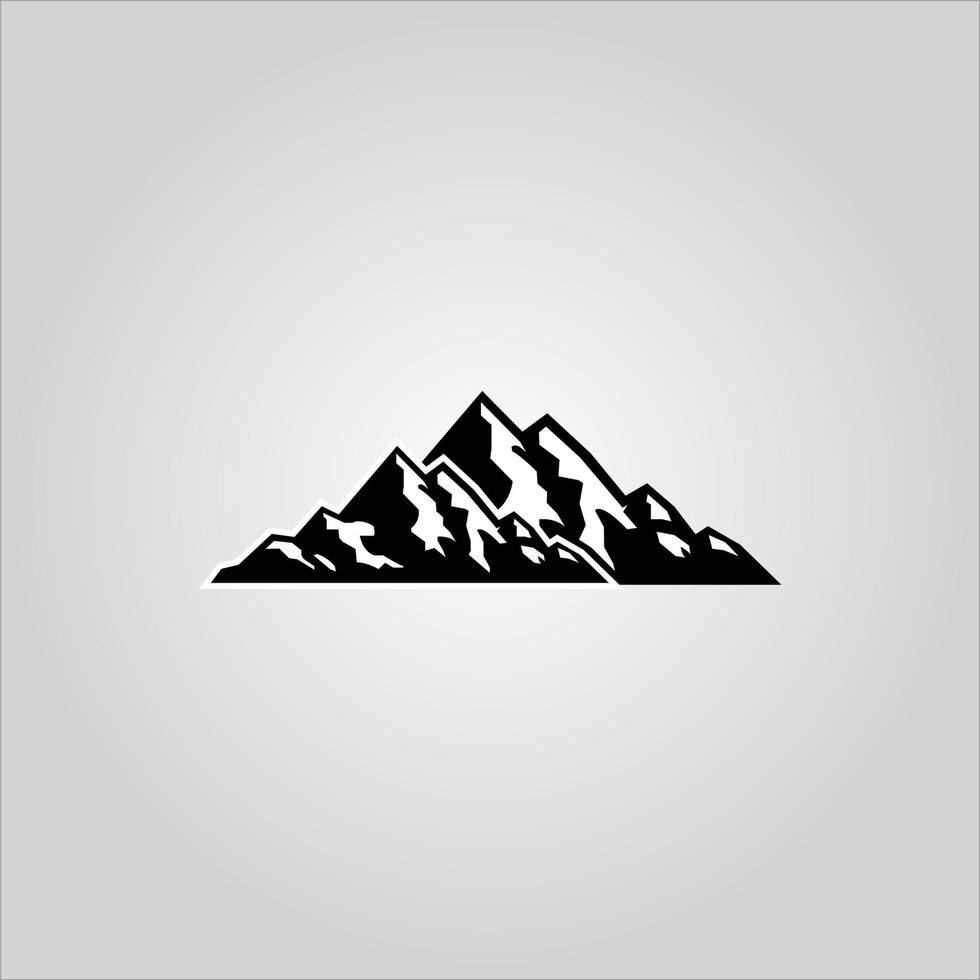 logo d'expédition en montagne et logo d'explorateur de montagne vecteur