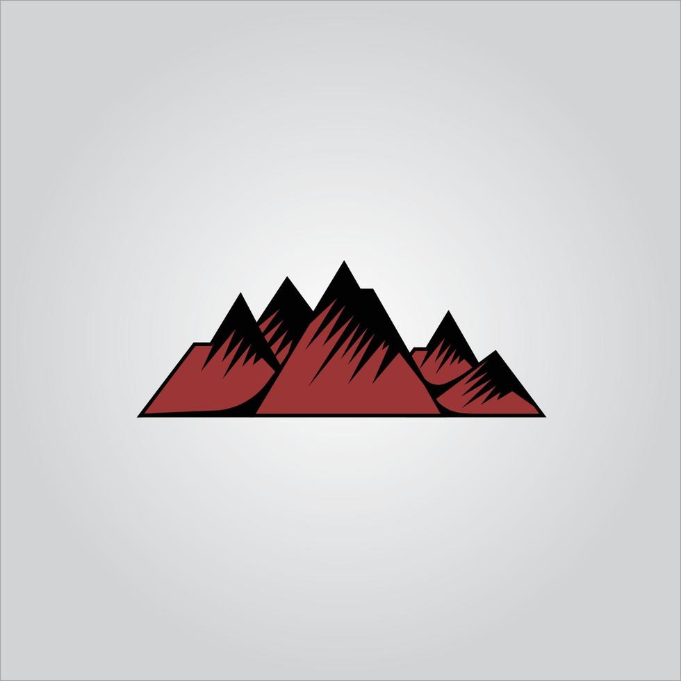 logo d'expédition en montagne et logo d'explorateur de montagne vecteur