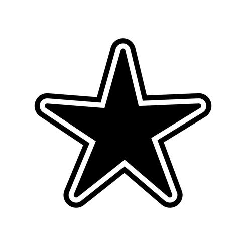 design d&#39;icône étoile vecteur