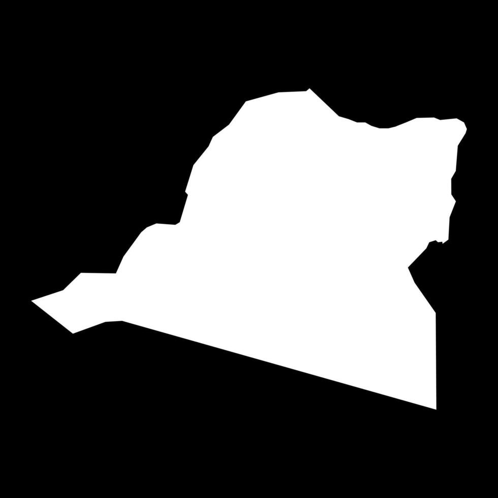 drar Province carte, administratif division de Algérie. vecteur