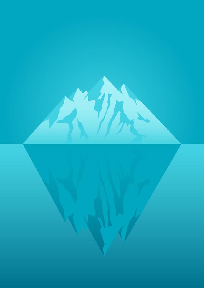 illustration d'un iceberg vecteur