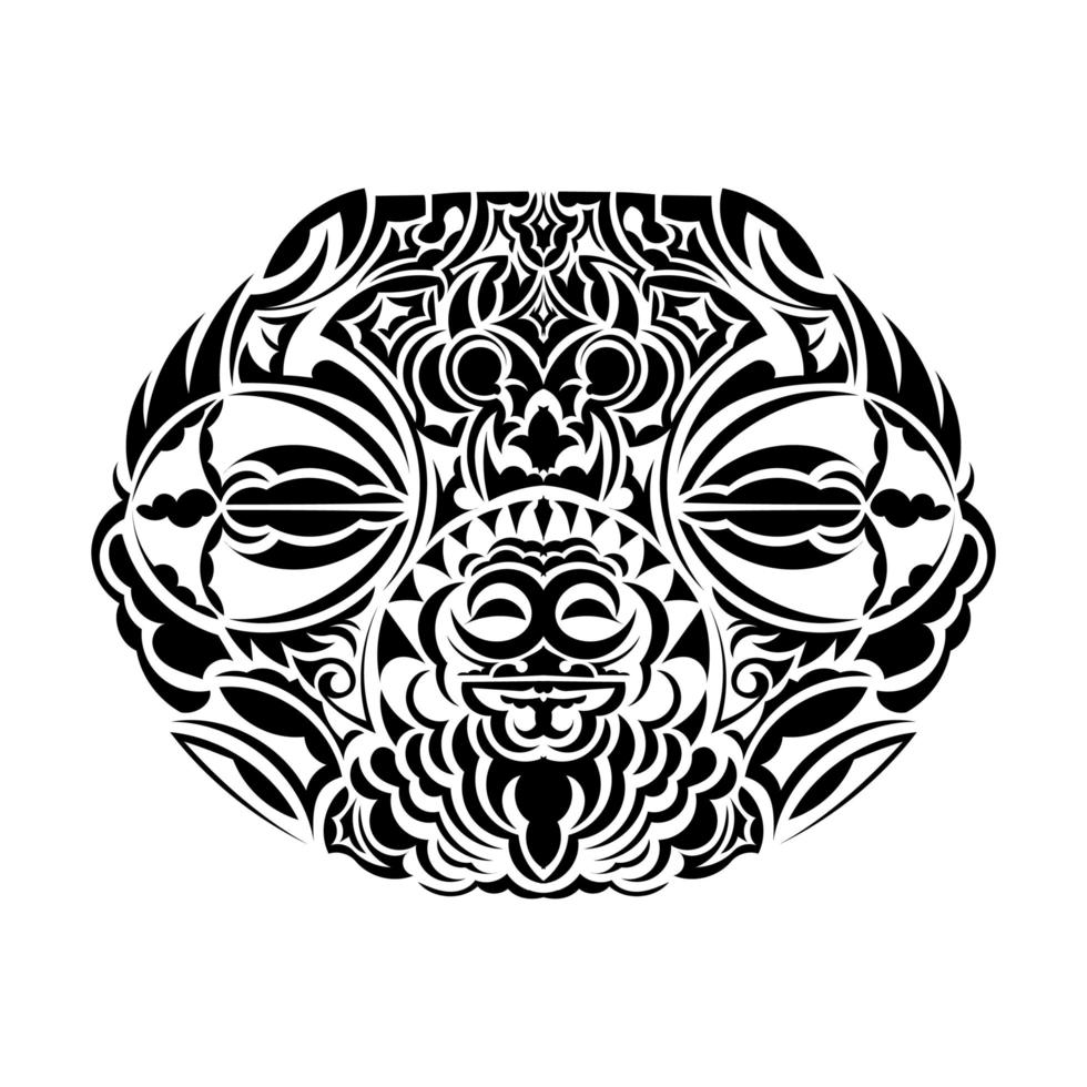 conception de tatouage maori. idée de tatouage vecteur