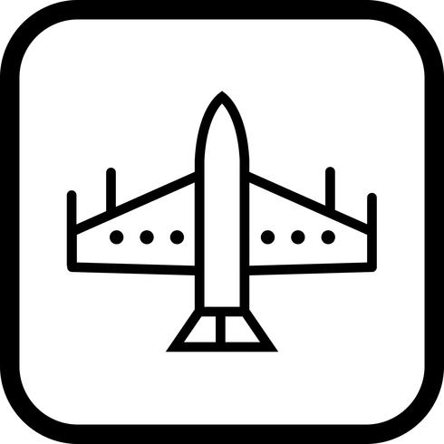 conception d&#39;icône de jet de chasse vecteur