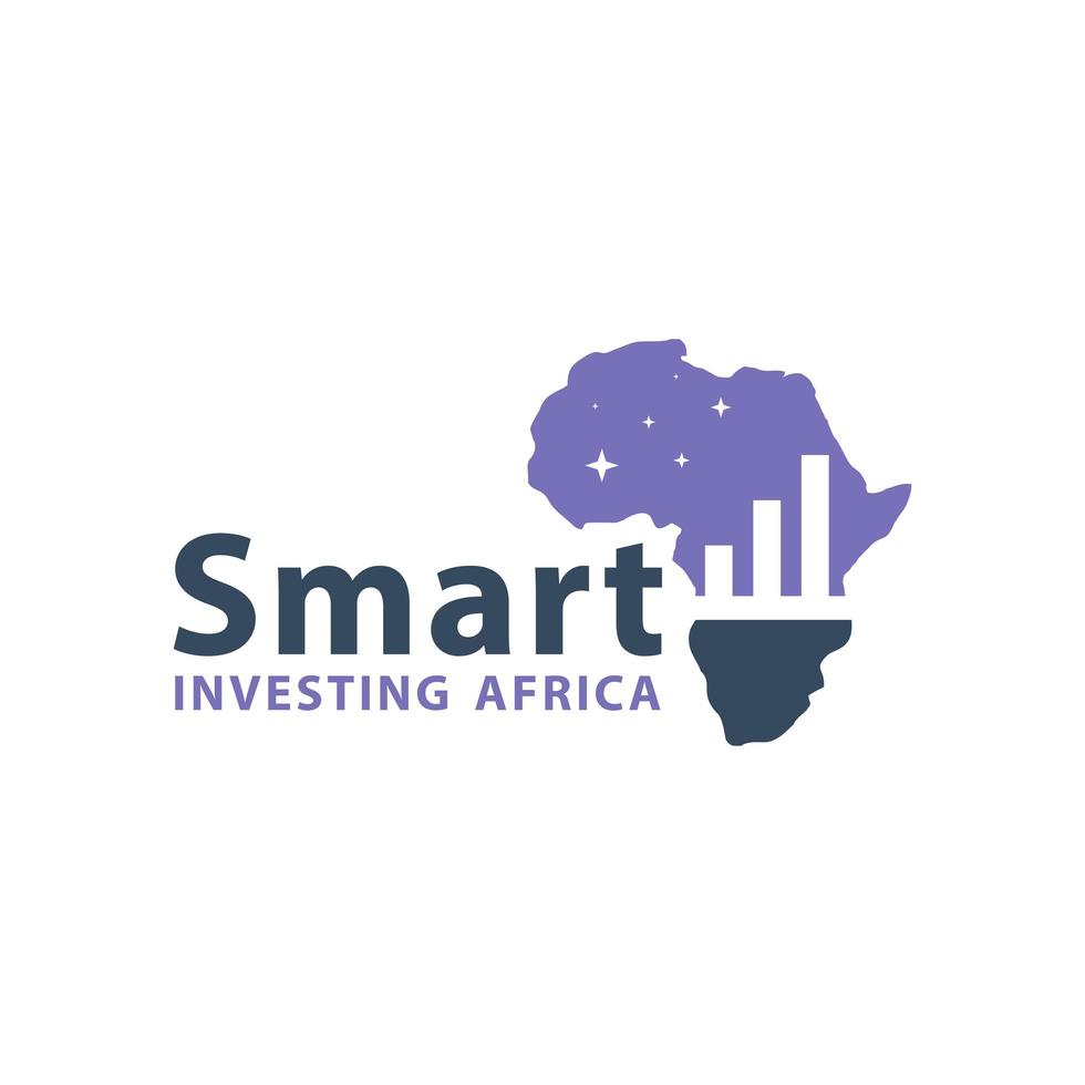 logo de marketing d'investissement africain vecteur