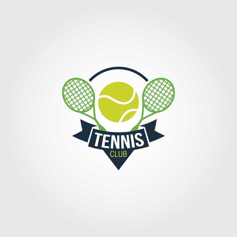 vecteur de conception de logo de tennis. adapté au logo de votre entreprise