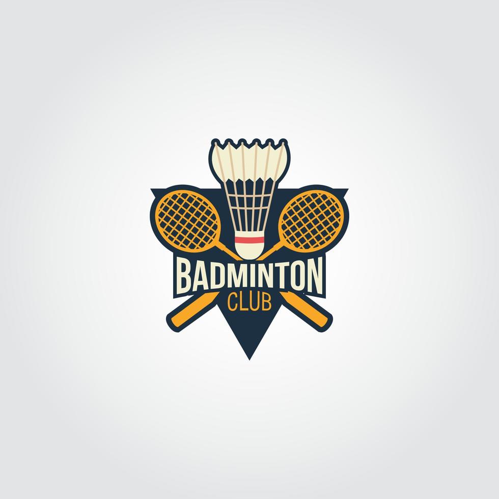 vecteur de conception de logo printbadminton