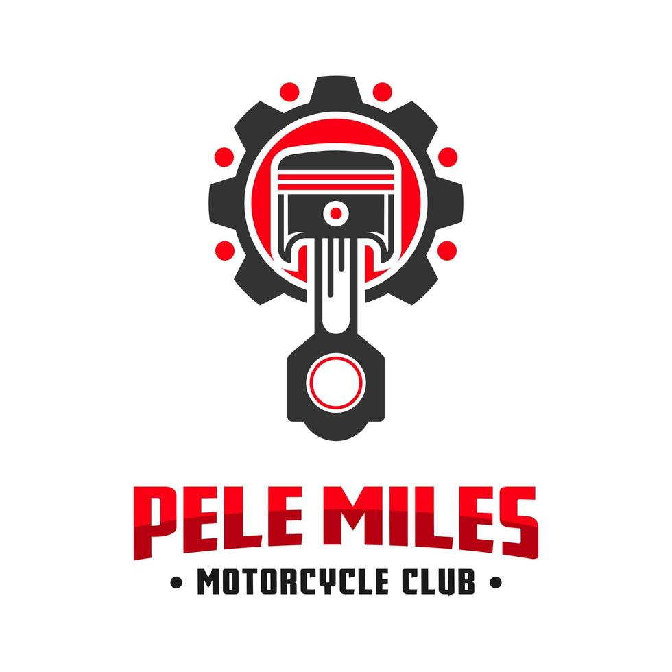 conception de logo de communauté de club de moto vecteur