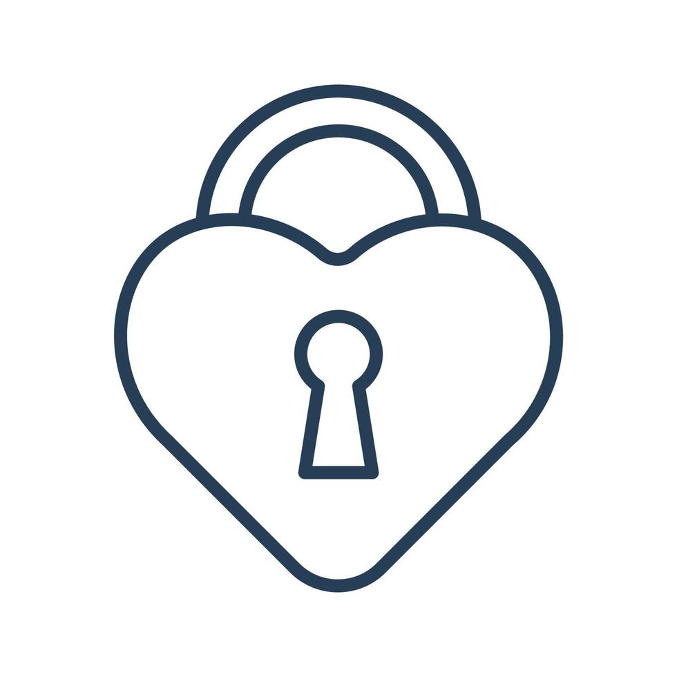 amour de cadenas pour le web, présentation, logo, symbole d'icône. vecteur