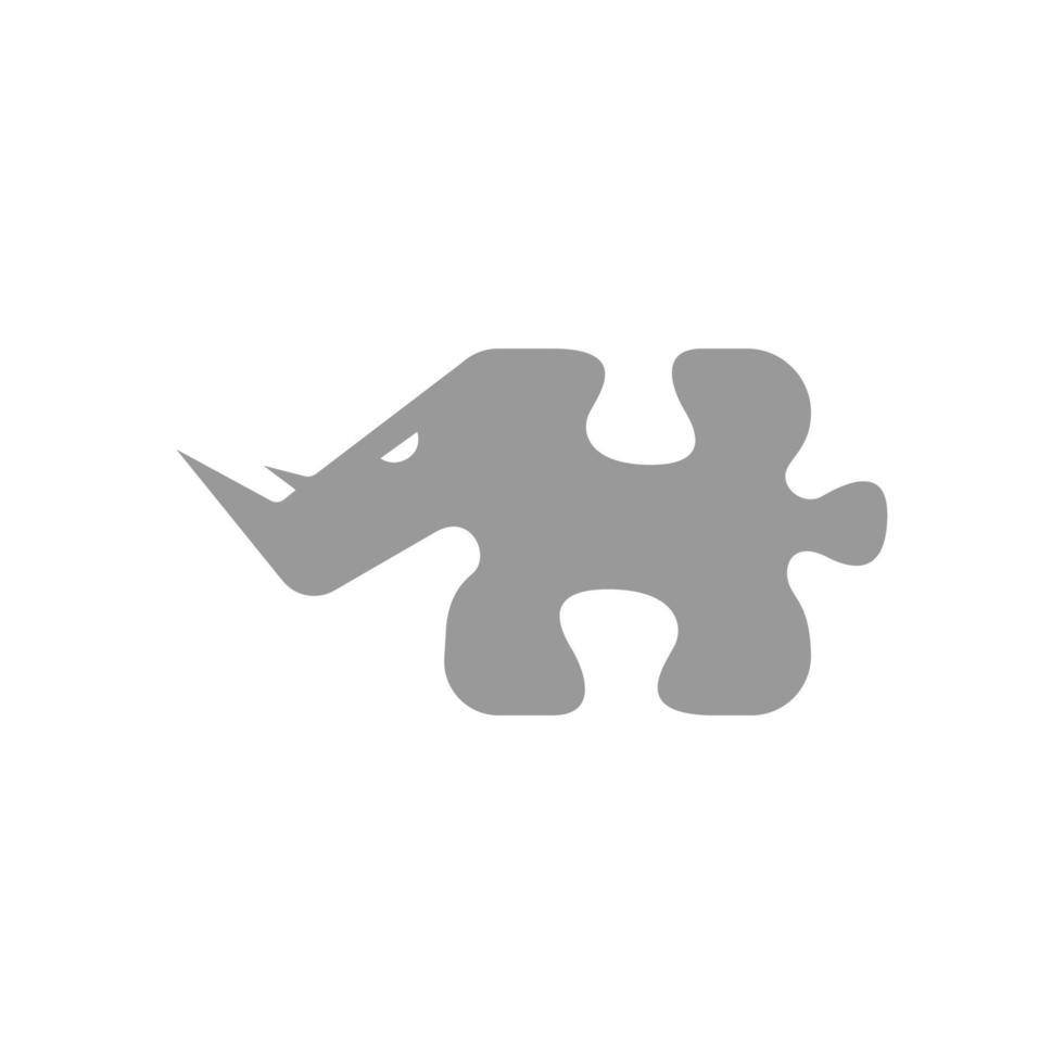 rhinocéros logo icône symbole vecteur conception graphique