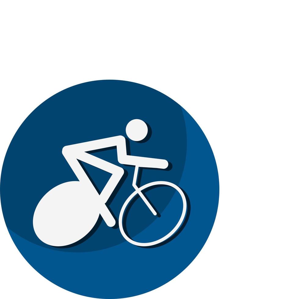 icône de cyclisme. un symbole dédié aux sports et aux jeux. illustrations vectorielles. vecteur