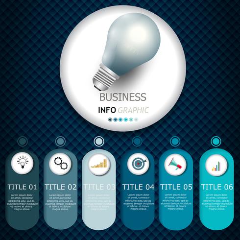 Infographie conception de vecteur et icônes marketing