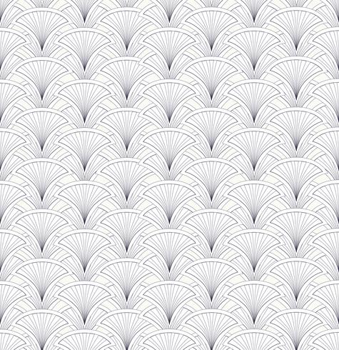 Floral pattern sans soudure. Ornement géométrique abstrait forme ventilateur vecteur