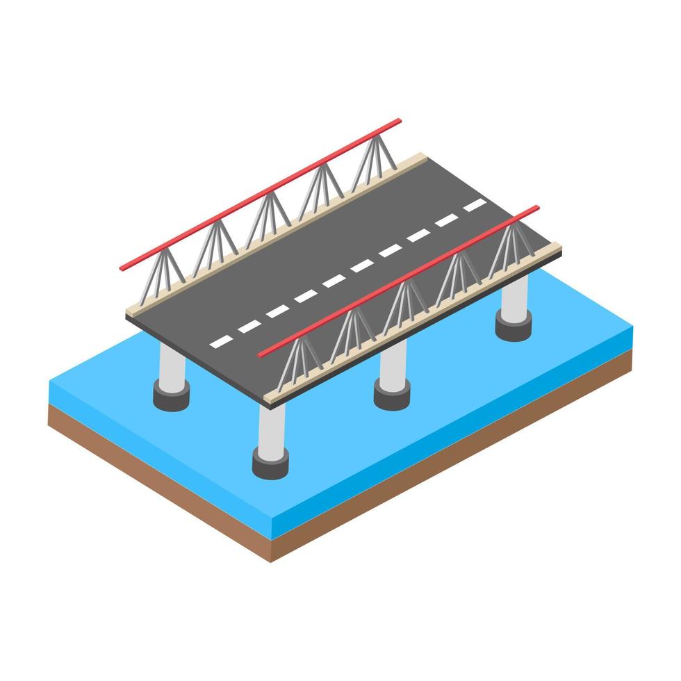 concepts de pont à la mode vecteur