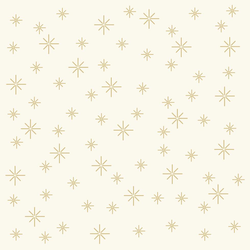 un motif d'étoiles dorées. fond de miroitements célestes pour le papier kraft. belle texture peint des étoiles sur fond beige. illustration vectorielle vecteur