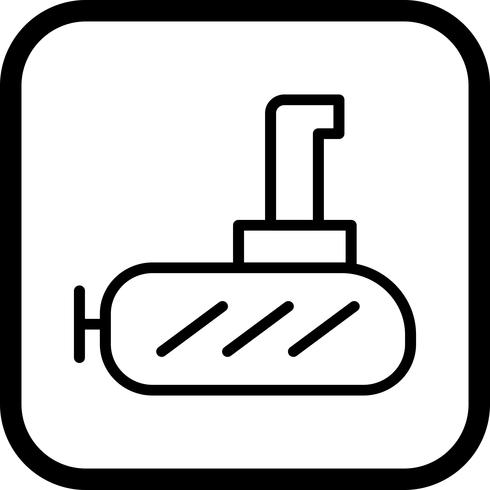 Conception d&#39;icône sous-marine vecteur