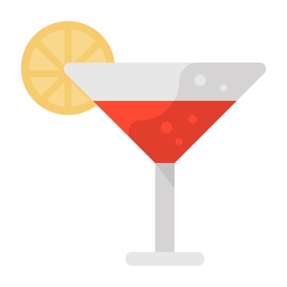 vecteur modifiable de conception d'icône de cocktail