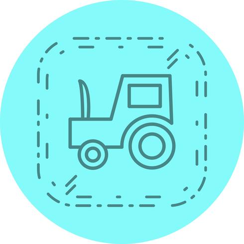 Conception d&#39;icône de tracteur vecteur