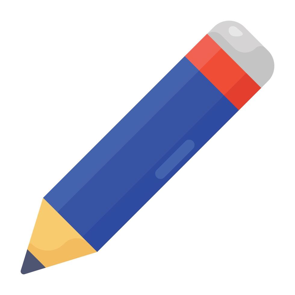 crayon icône étudiant accessoire vecteur