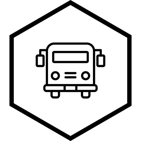 Autobus scolaire Icon Design vecteur