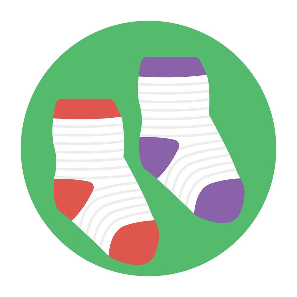 concepts de chaussettes pour bébé vecteur