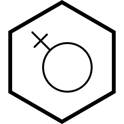 Conception d&#39;icône féminine vecteur