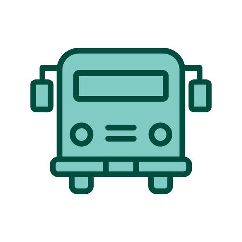 Autobus scolaire Icon Design vecteur